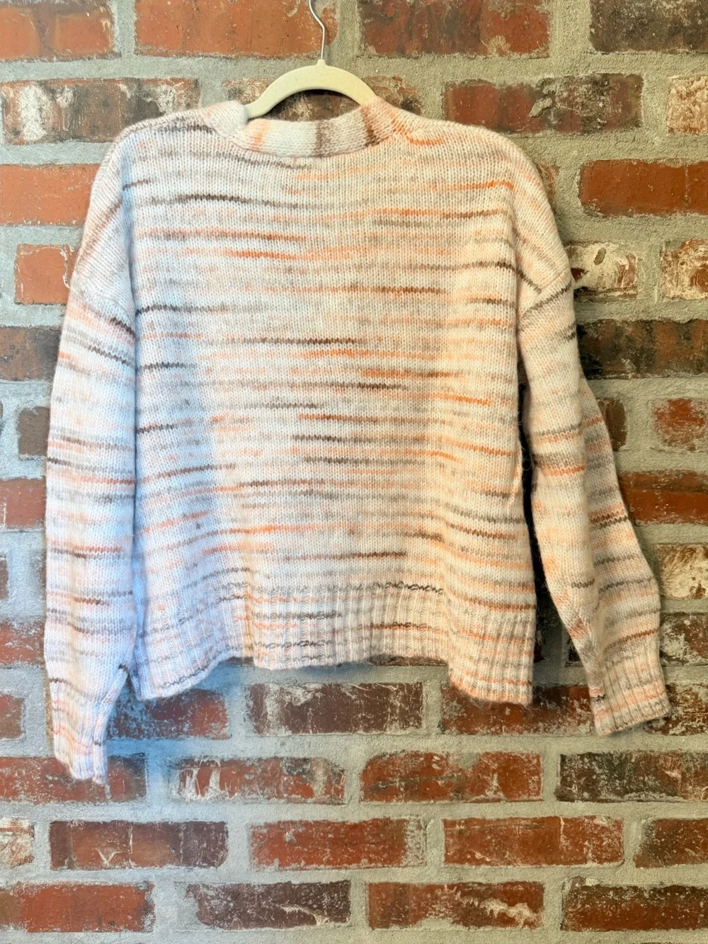 S48 - Francesca's Collections Pastel Striped Button-Front Cardigan – Pink & Crea